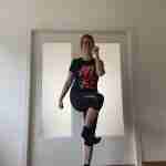 Mini-Workout Knee lift, Knie heben quer